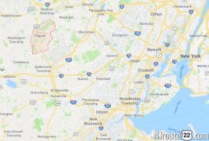 chester township nj perspective map