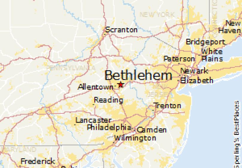 About Bethlehem, PA NJ Route 22