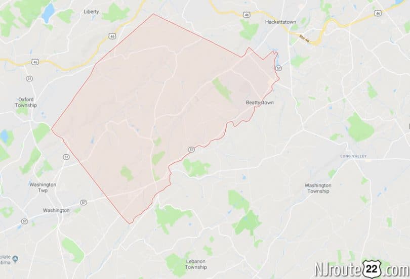 mansfield township nj map