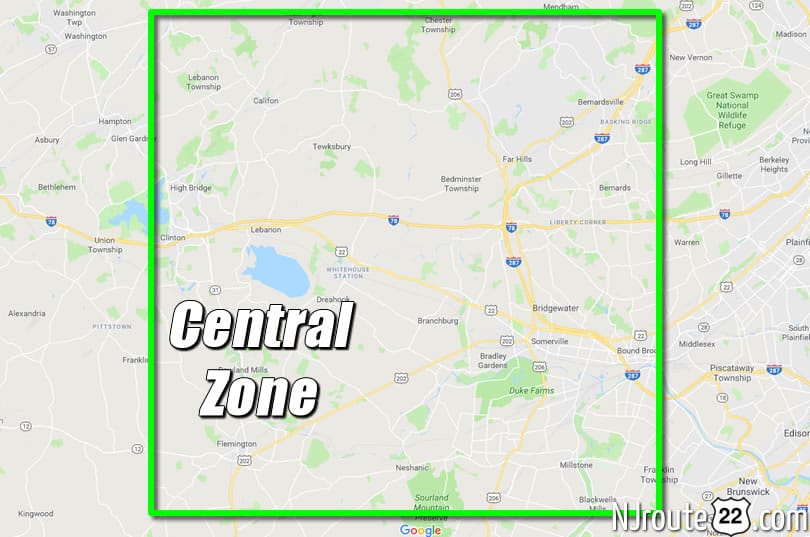 NJ Route 22 Central Zone Graphic 