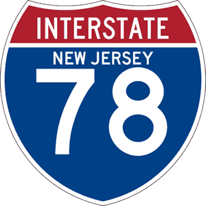 route 78 NJ sign image