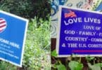 which sign do you support love lives here or hate has no home here