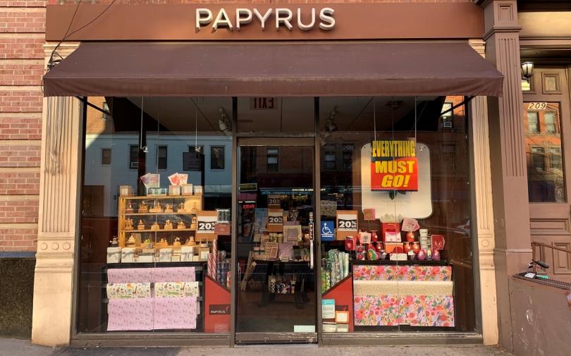 Papyrus gets a farewell card at least NJ Route 22
